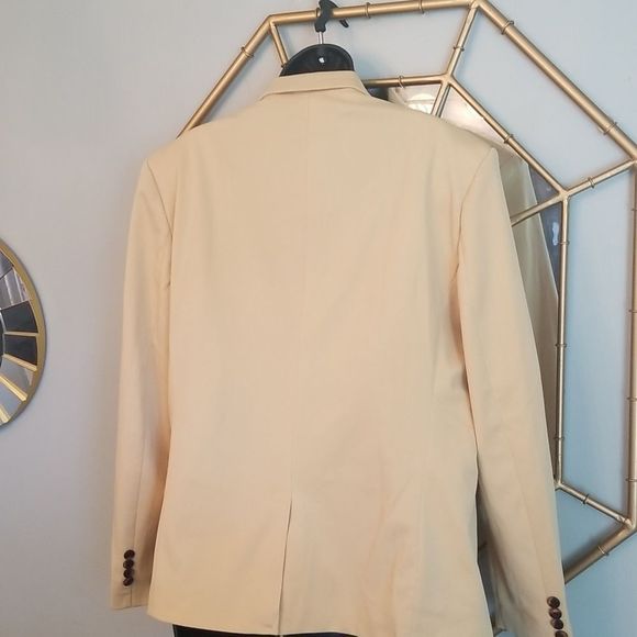 David.Ann Fashion Butter Cup Textured One Button Blazer NWOT Sz. Large - Picture 8 of 14